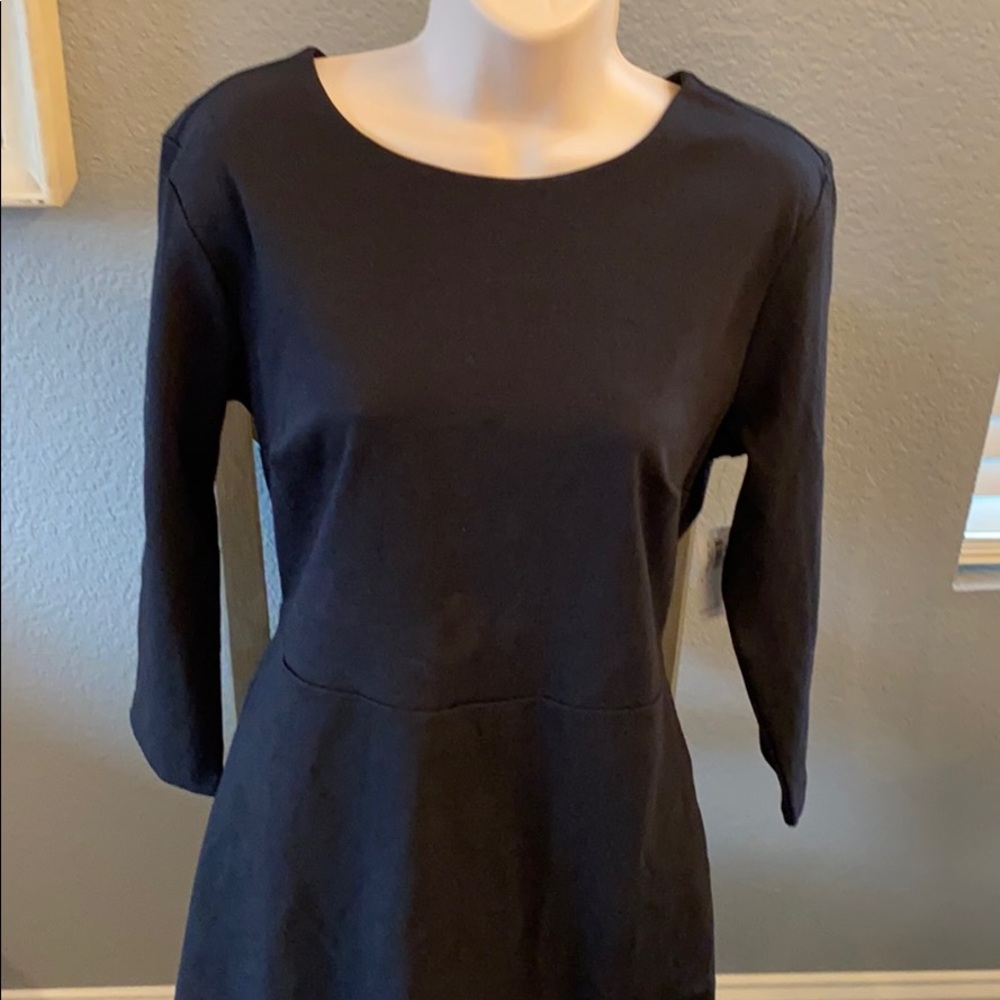 Classic LBD black dress long sleeve OLD NAVY L